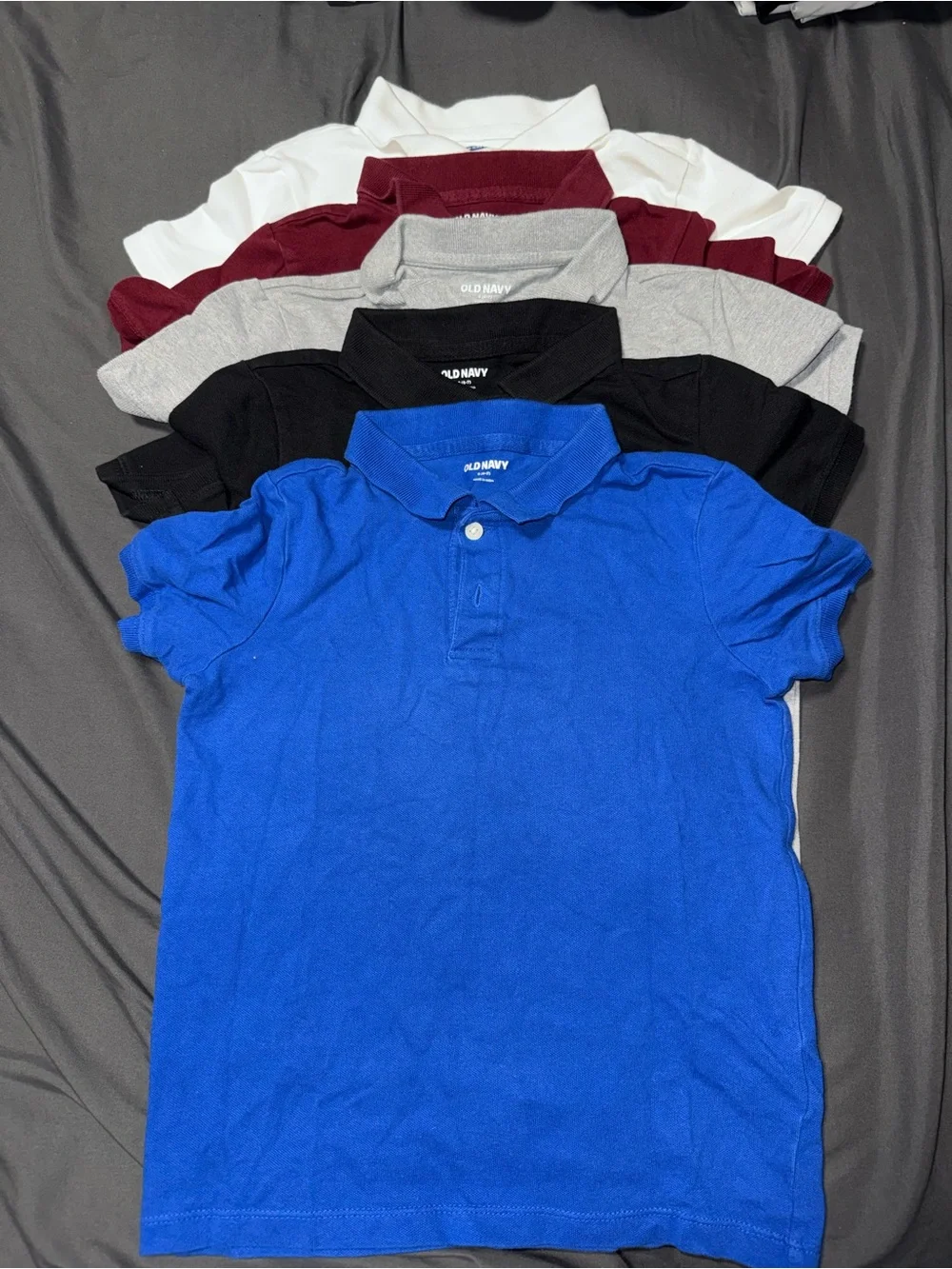 Old Navy Boys Blue Polo with Multi-Color Pack